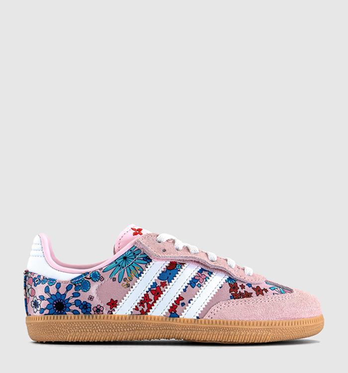 adidas Samba OG Youth Trainers Clear Pink White Liberty
