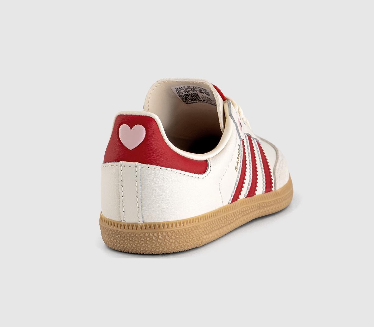 adidasSamba OG Youth TrainersCream White Better Scarlet Gum