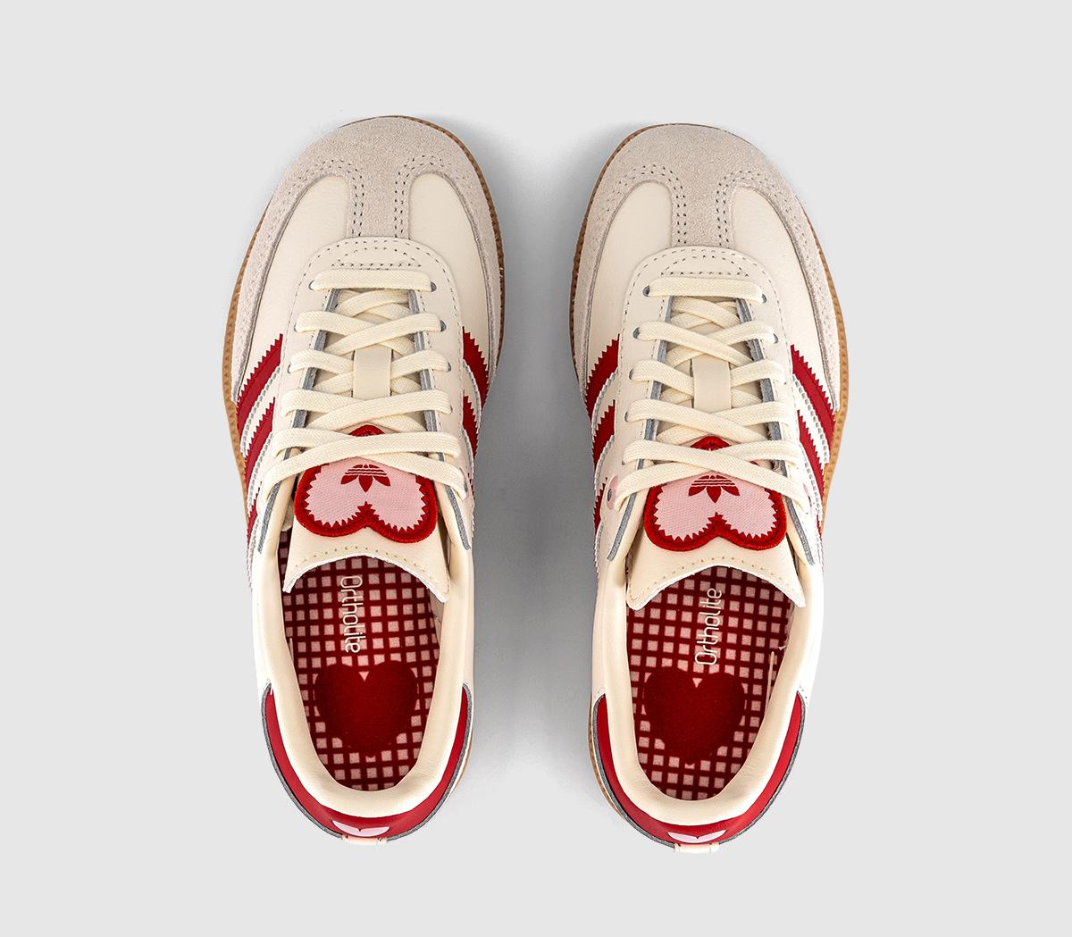 adidasSamba OG Youth TrainersCream White Better Scarlet Gum