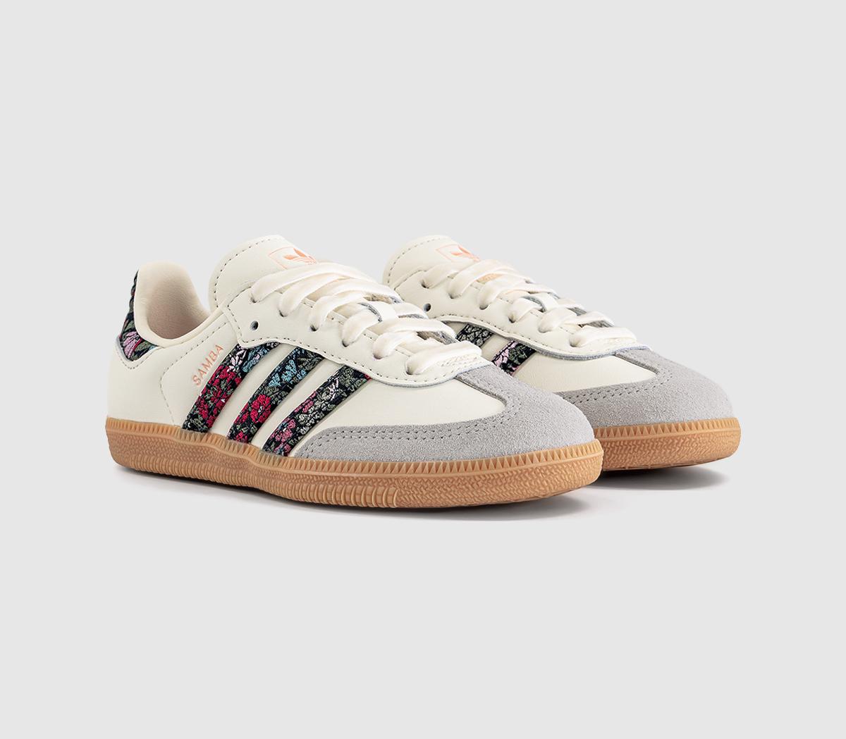adidasSamba OG Youth TrainersLiberty Cream White Dual Magenta