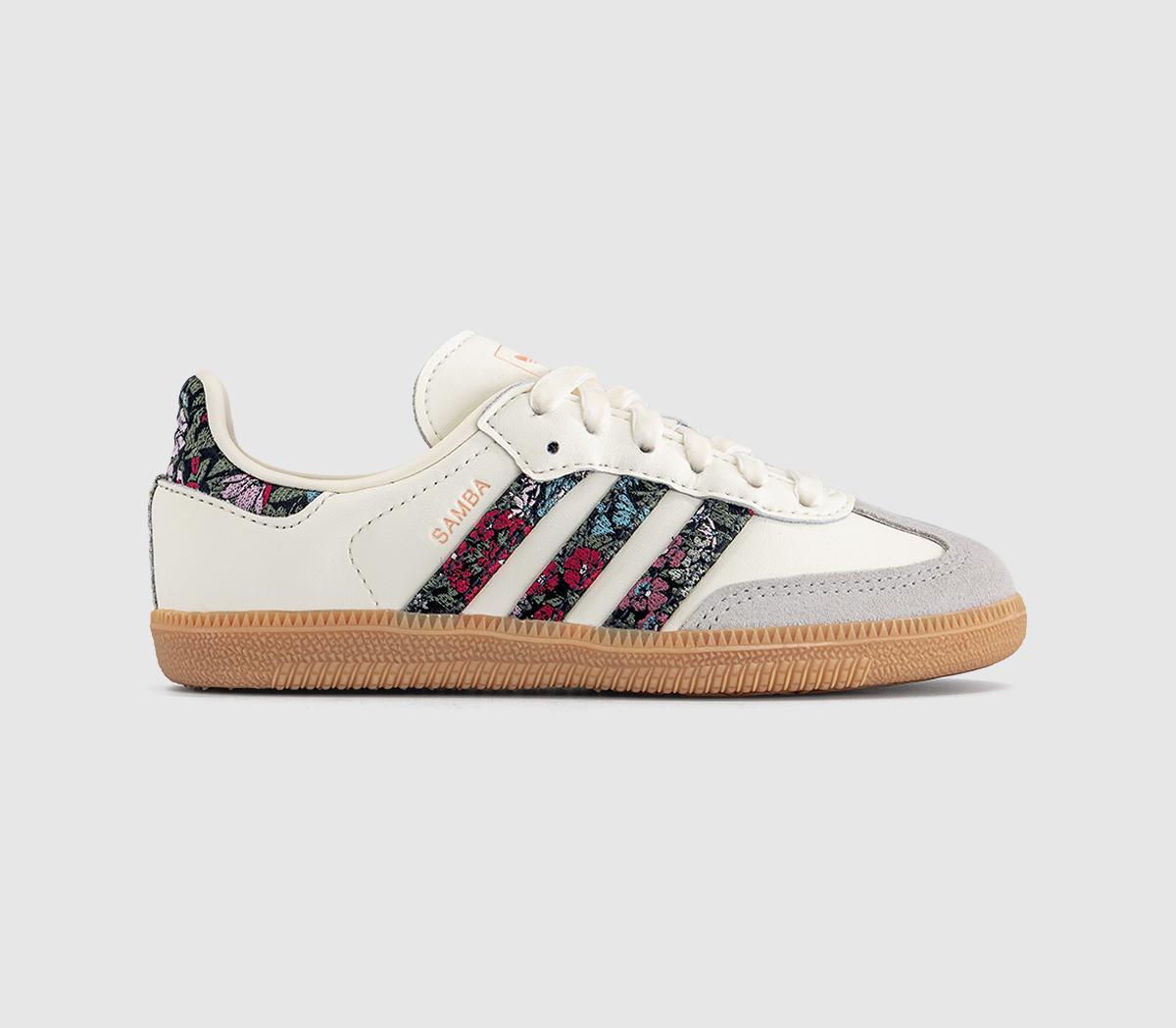 adidasSamba OG Youth TrainersLiberty Cream White Dual Magenta