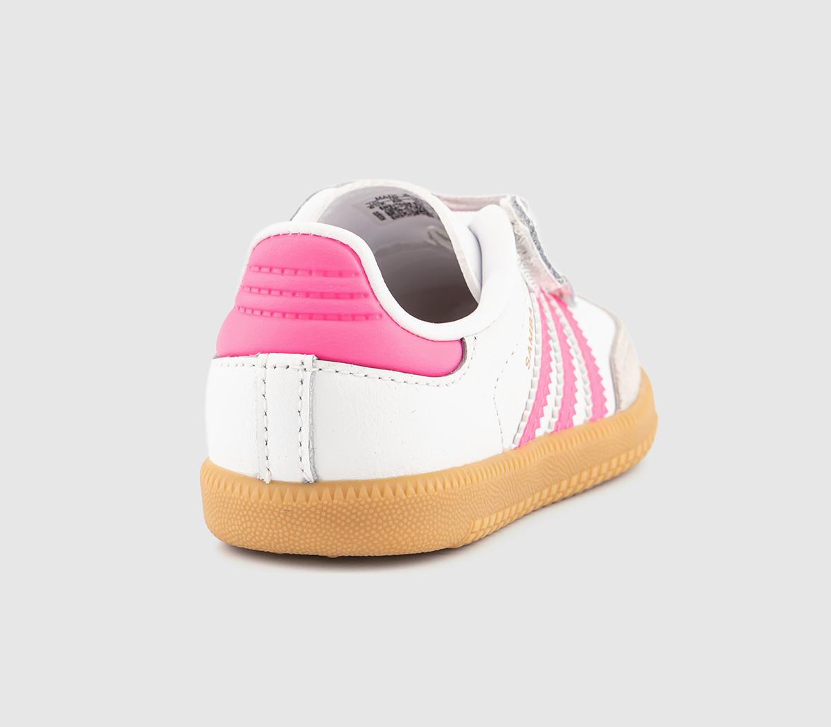adidasSamba OG Infant Trainers adidasSamba OG Infant TrainersWhite Lucid Pink Gum