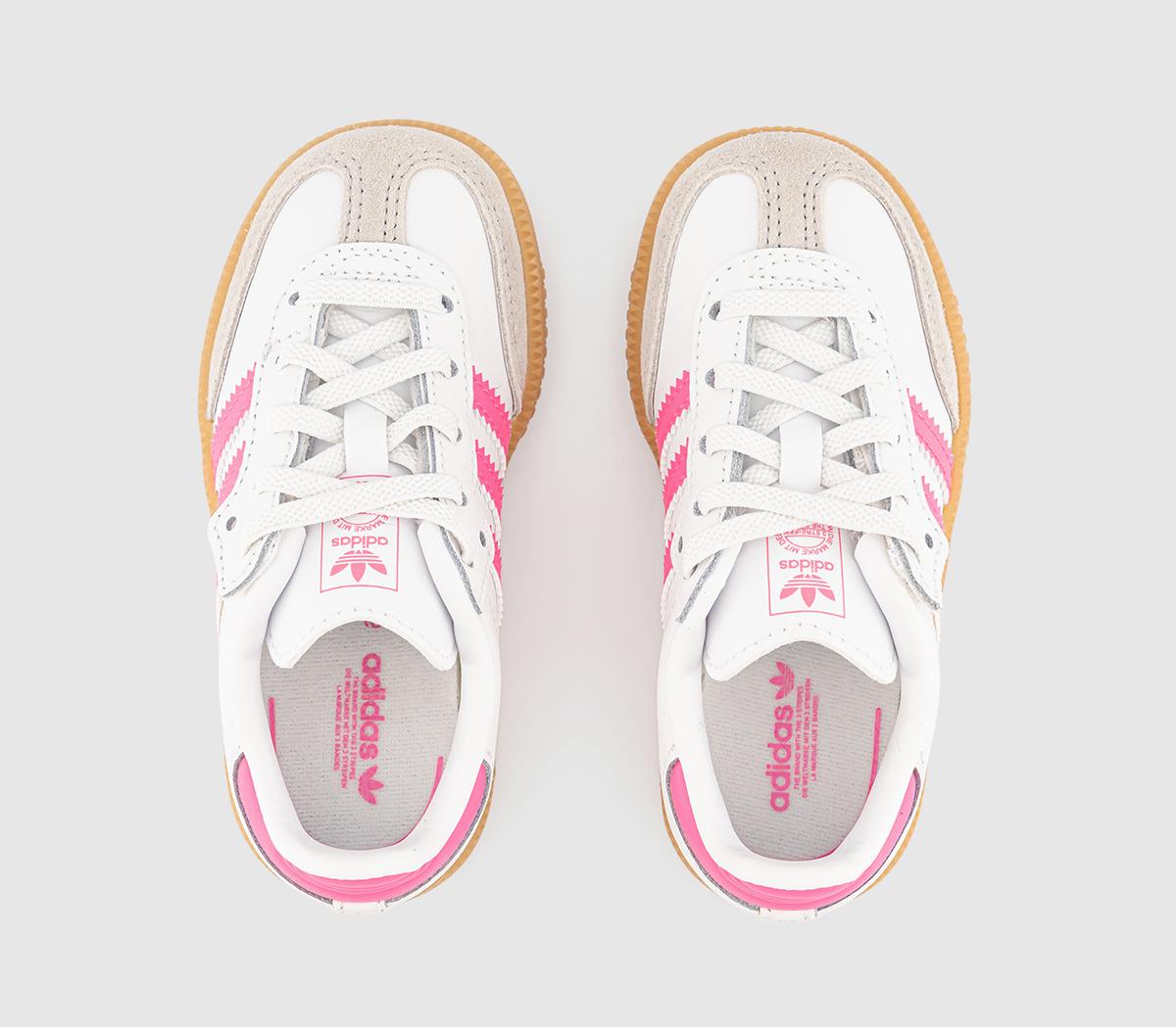 adidasSamba OG Infant Trainers adidasSamba OG Infant TrainersWhite Lucid Pink Gum