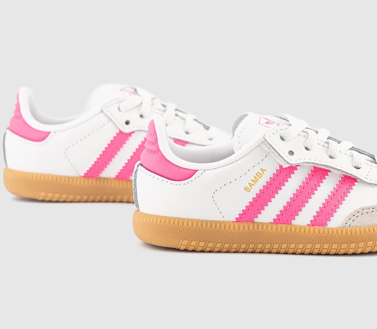 adidasSamba OG Infant TrainersWhite Lucid Pink Gum