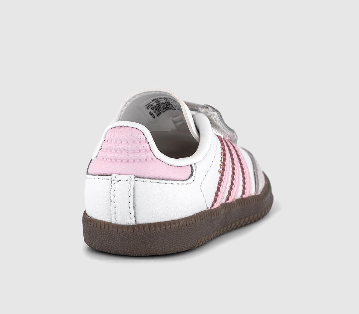 adidasSamba OG Infant Trainers adidasSamba OG Infant TrainersWhite Clear Pink Gum