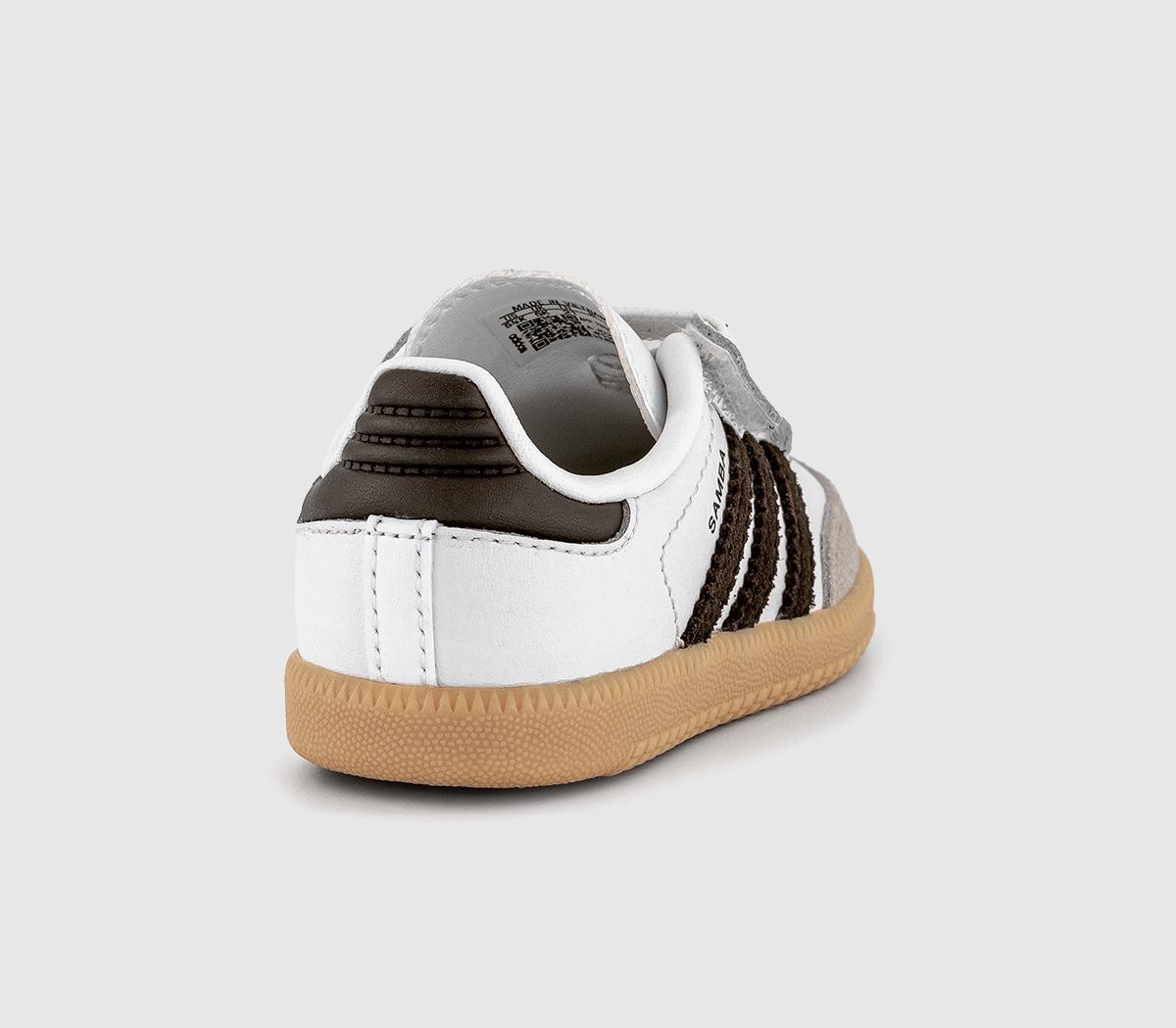 adidasSamba OG Infant TrainersWhite Aurora Cofee Gum