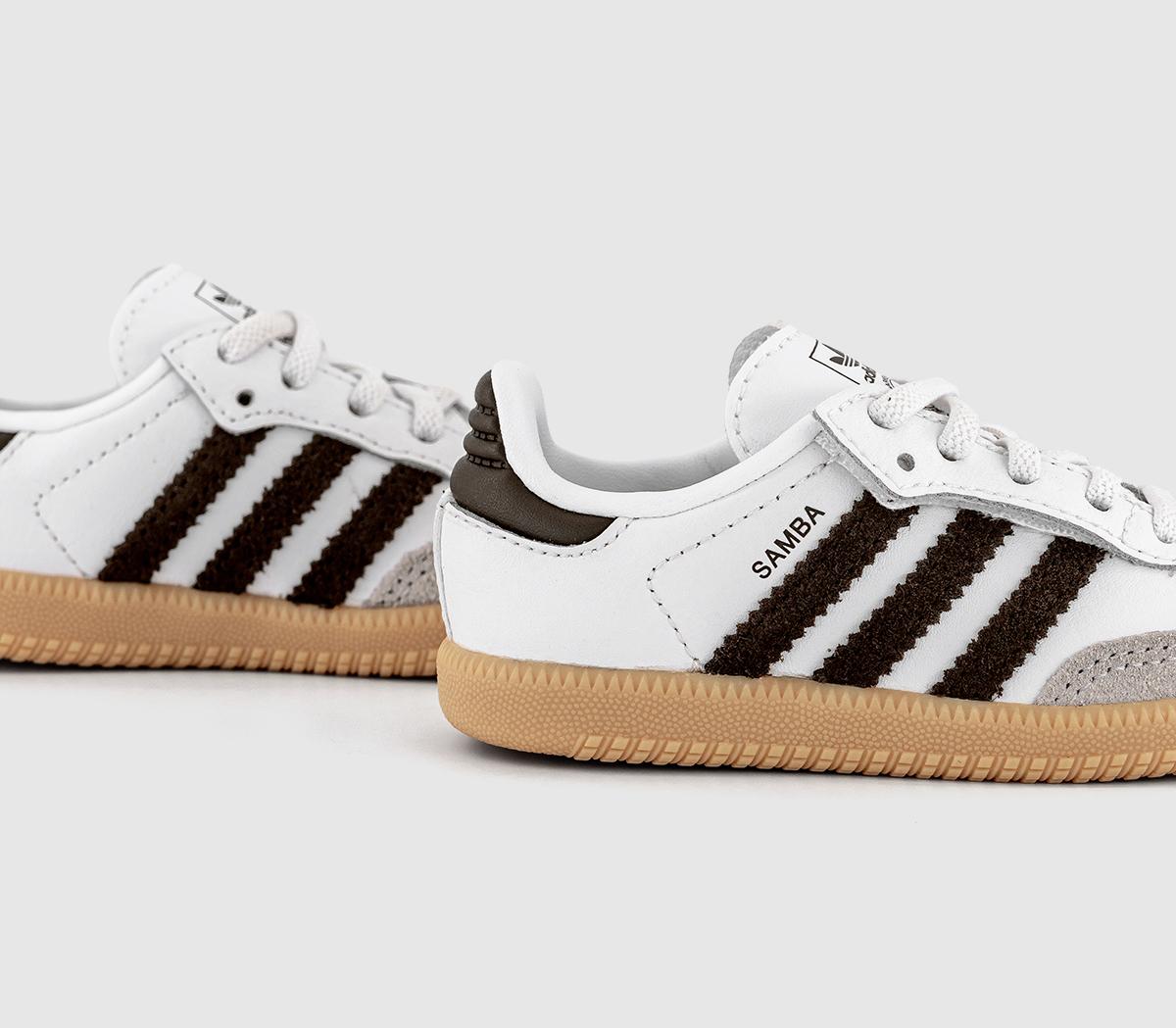 adidasSamba OG Infant TrainersWhite Aurora Cofee Gum