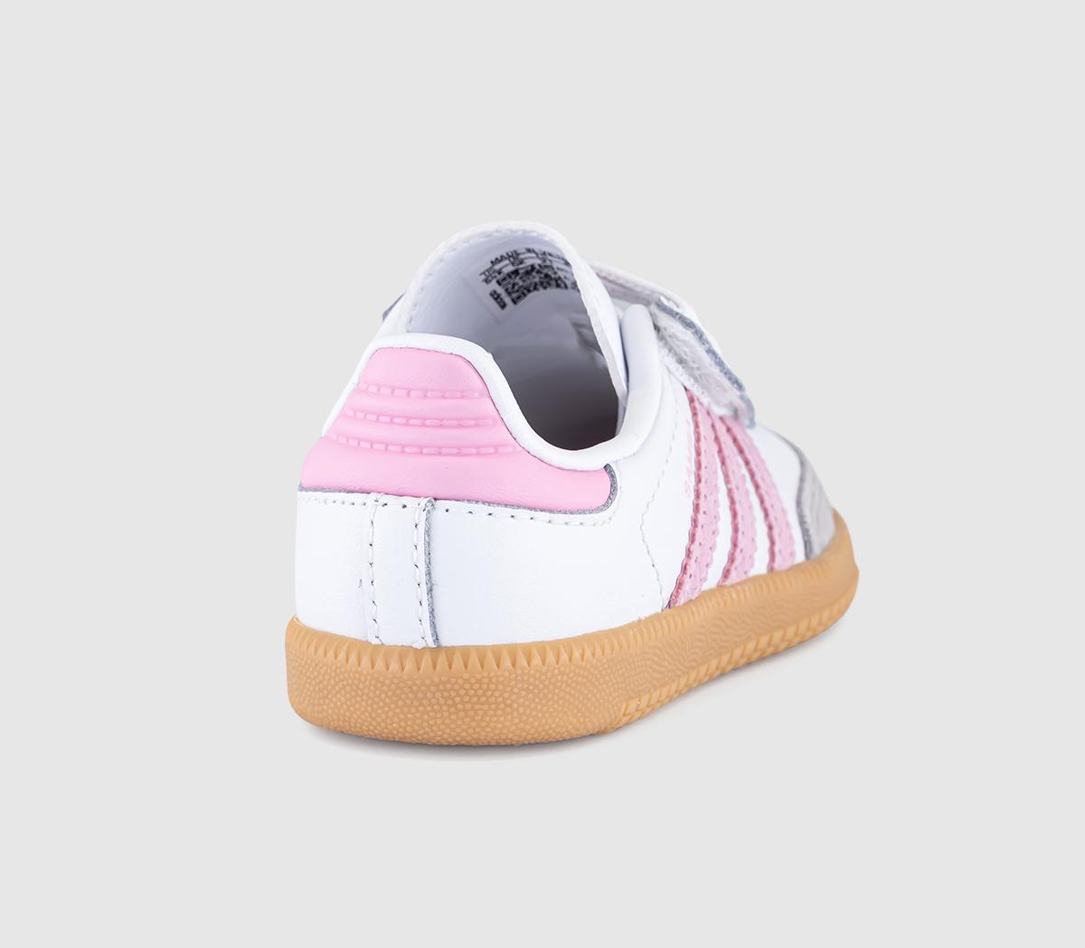 adidasSamba OG Infant TrainersWhite Light Pink Gum