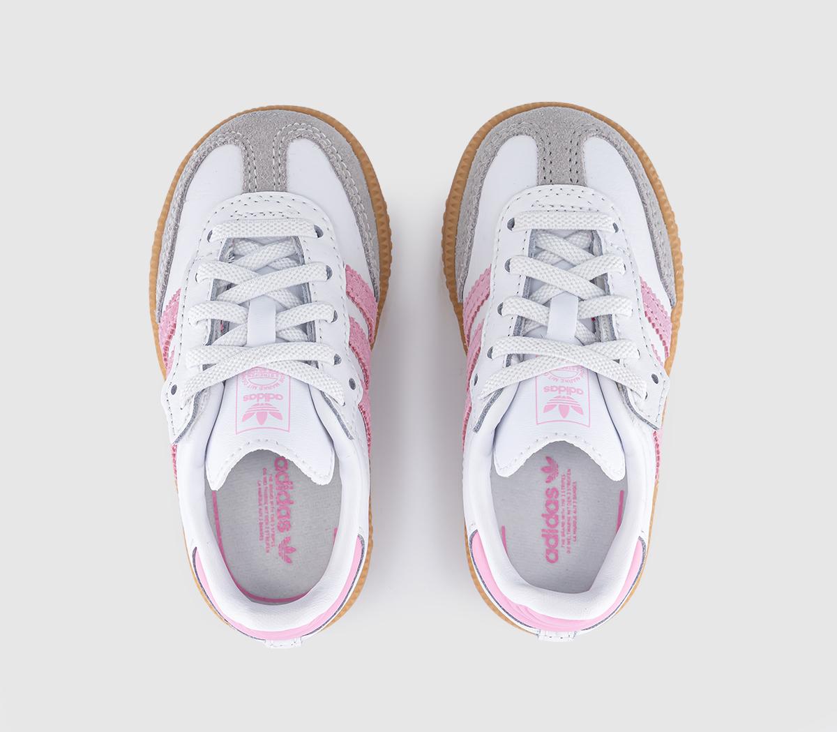 adidasSamba OG Infant TrainersWhite Light Pink Gum