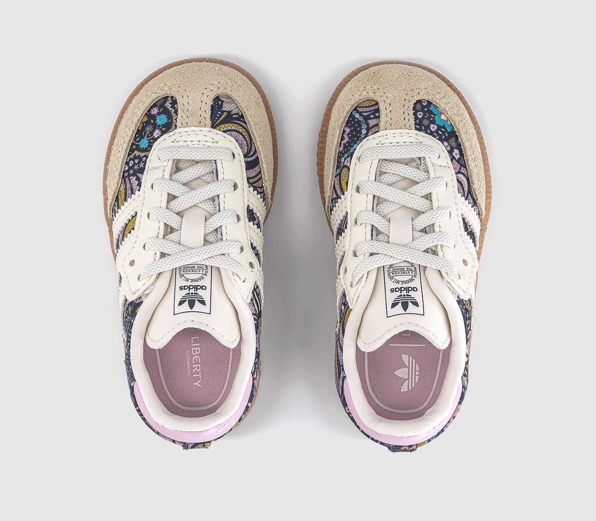 adidasadidas x Liberty London Samba OG Infant TrainersWhite Orchid Fusion Liberty