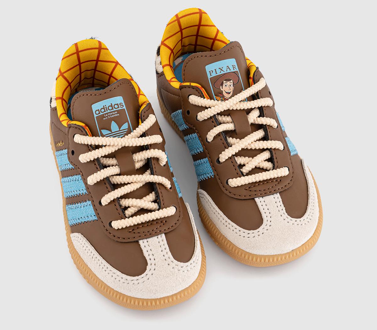 adidas Samba OG Toy Story Infant Trainers adidas Samba OG Toy Story Infant Trainers Preloved Brown Preloved Blue Alumina