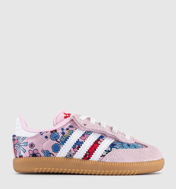 adidas Samba OG Infant Trainers Clear Pink White Liberty