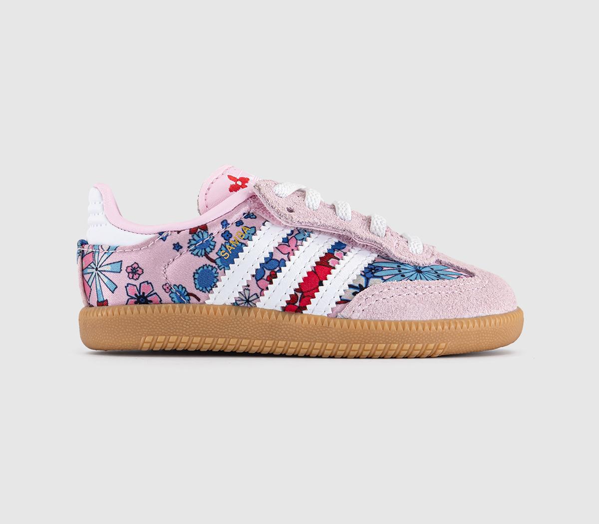 Adidas X Liberty London Samba Og  Trainers Clear White Pink in Kids  Size 7, Office Shoes