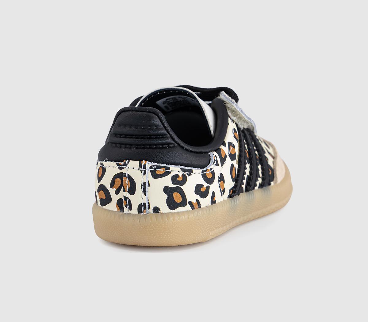 adidasSamba OG Infant TrainersLeopard Cream White Sand Strata