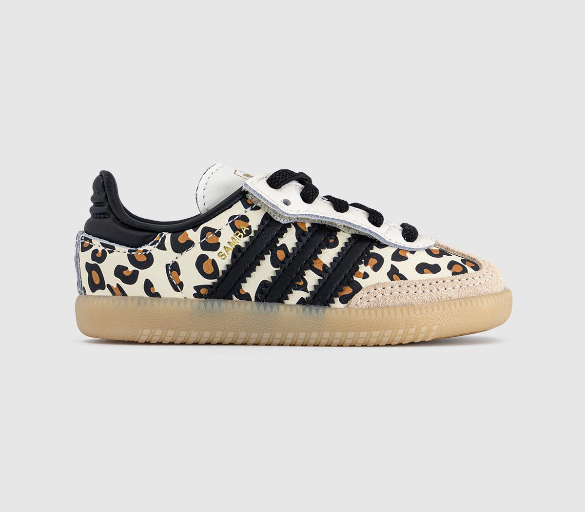 adidasSamba OG Infant TrainersLeopard Cream White Sand Strata