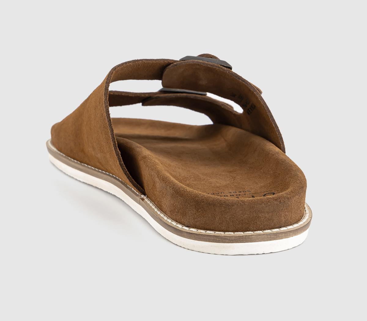 OFFICESycamore Double Buckle Sandals OFFICESycamore Double Buckle SandalsTan Suede