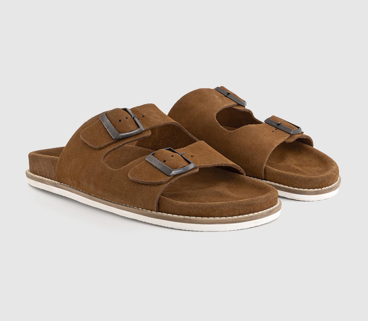 OFFICESycamore Double Buckle Sandals OFFICESycamore Double Buckle SandalsTan Suede