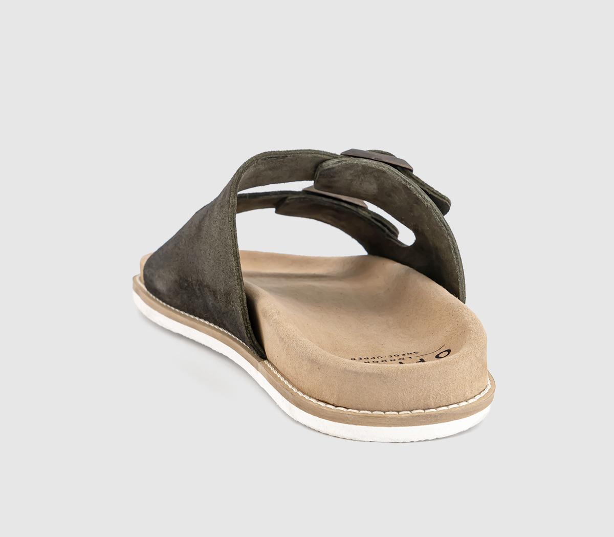 OFFICESycamore Double Buckle Sandals OFFICESycamore Double Buckle SandalsOlive Suede