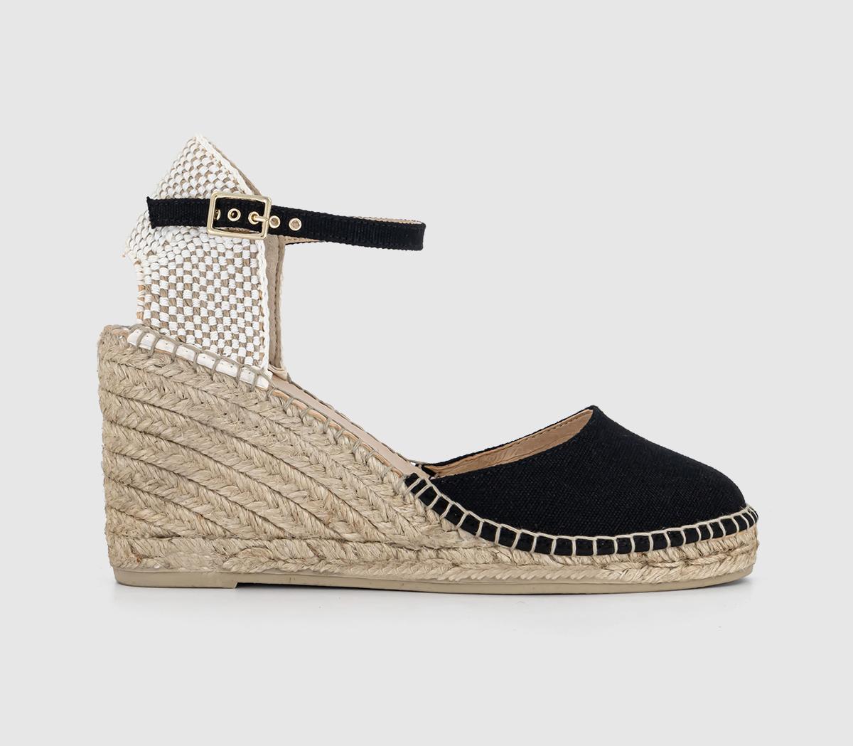 Espadrille heels closed toe on sale