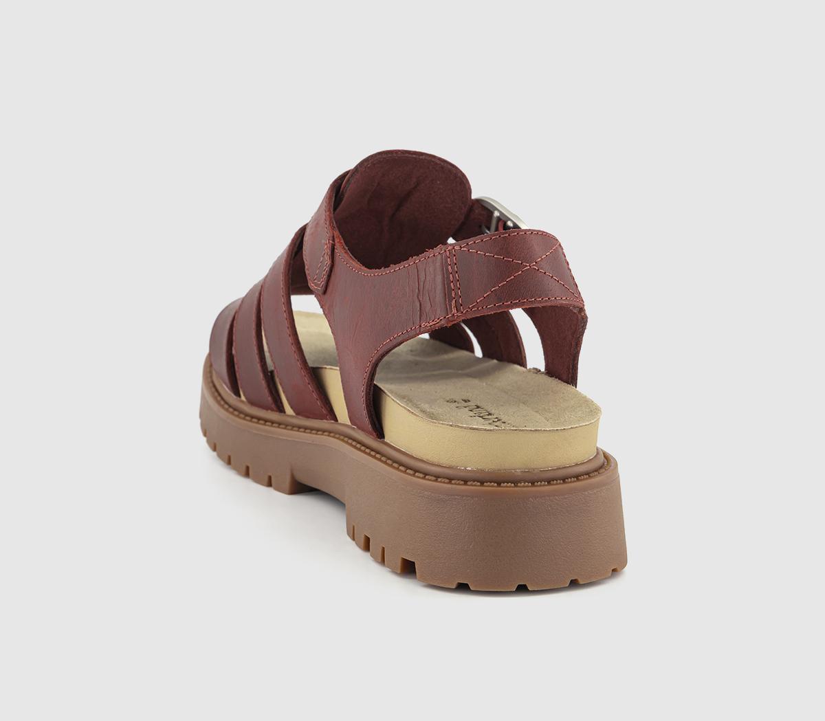 TimberlandClairemont Way Fisherman Sandals TimberlandClairemont Way Fisherman SandalsDark Red Full Grain