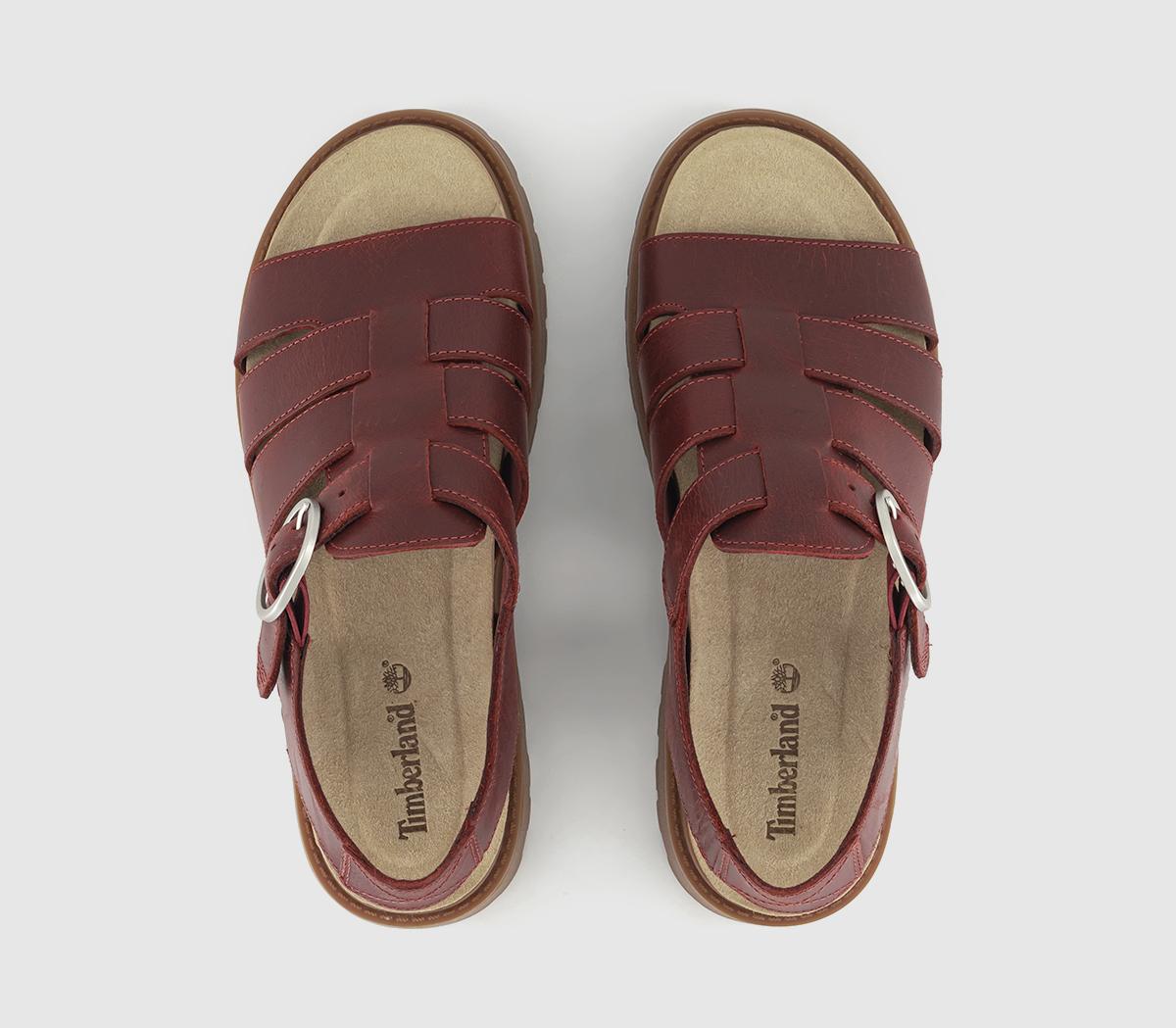 TimberlandClairemont Way Fisherman Sandals TimberlandClairemont Way Fisherman SandalsDark Red Full Grain