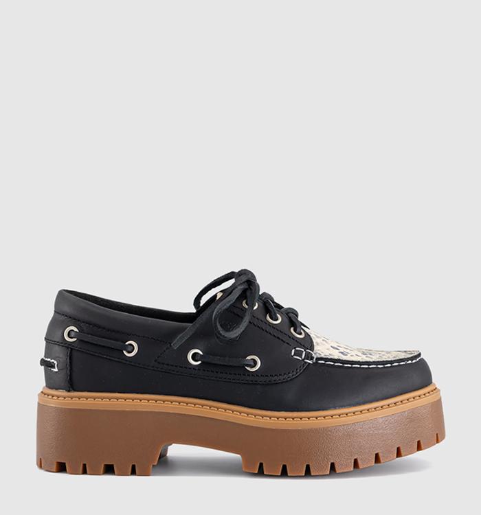 Timberland Stone Street Boat Shoes Snake Print Suede