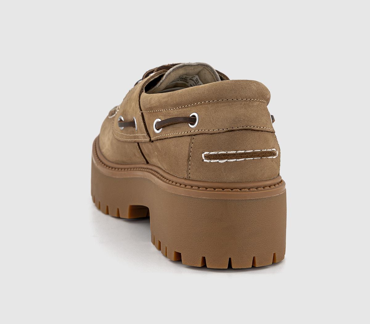 TimberlandStone Street Boat ShoesMedium Beige Nubuck