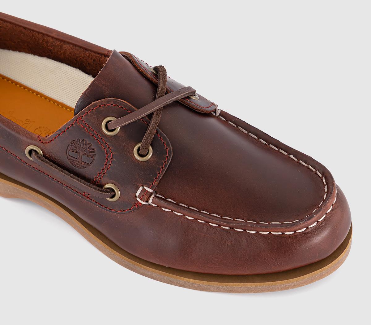 Timberland Timberland Classic Boat Shoes Timberland Timberland Classic Boat Shoes Burgundy Full Grain