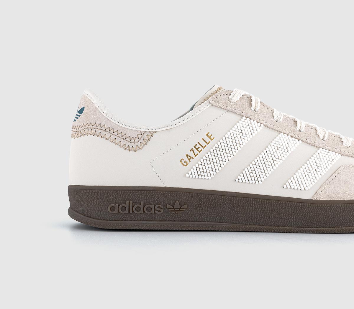adidasCLOT Gazelle TrainersOff White White Gum