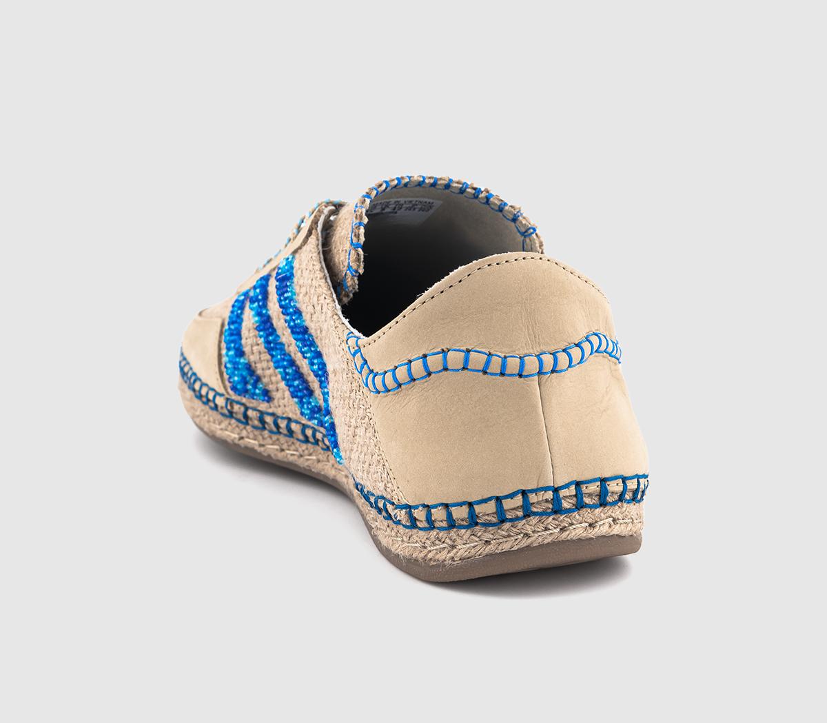 adidasEC Clot Gazelle TrainersLinen Khaki Light Blue Blue