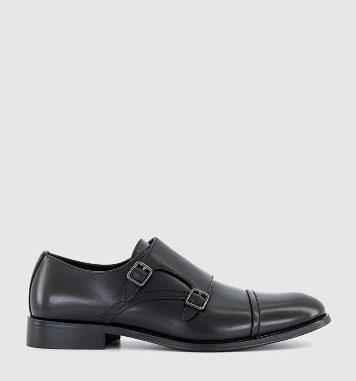 OFFICE Milbourne 2 Double Monk Strap Shoes Black