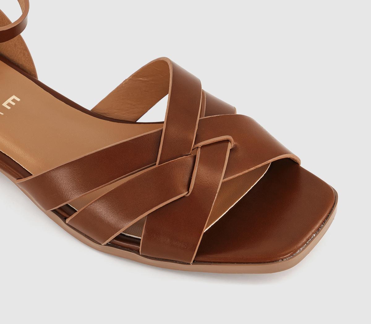 OFFICEStarstruck Two Part Woven Sandals OFFICEStarstruck Two Part Woven SandalsTan