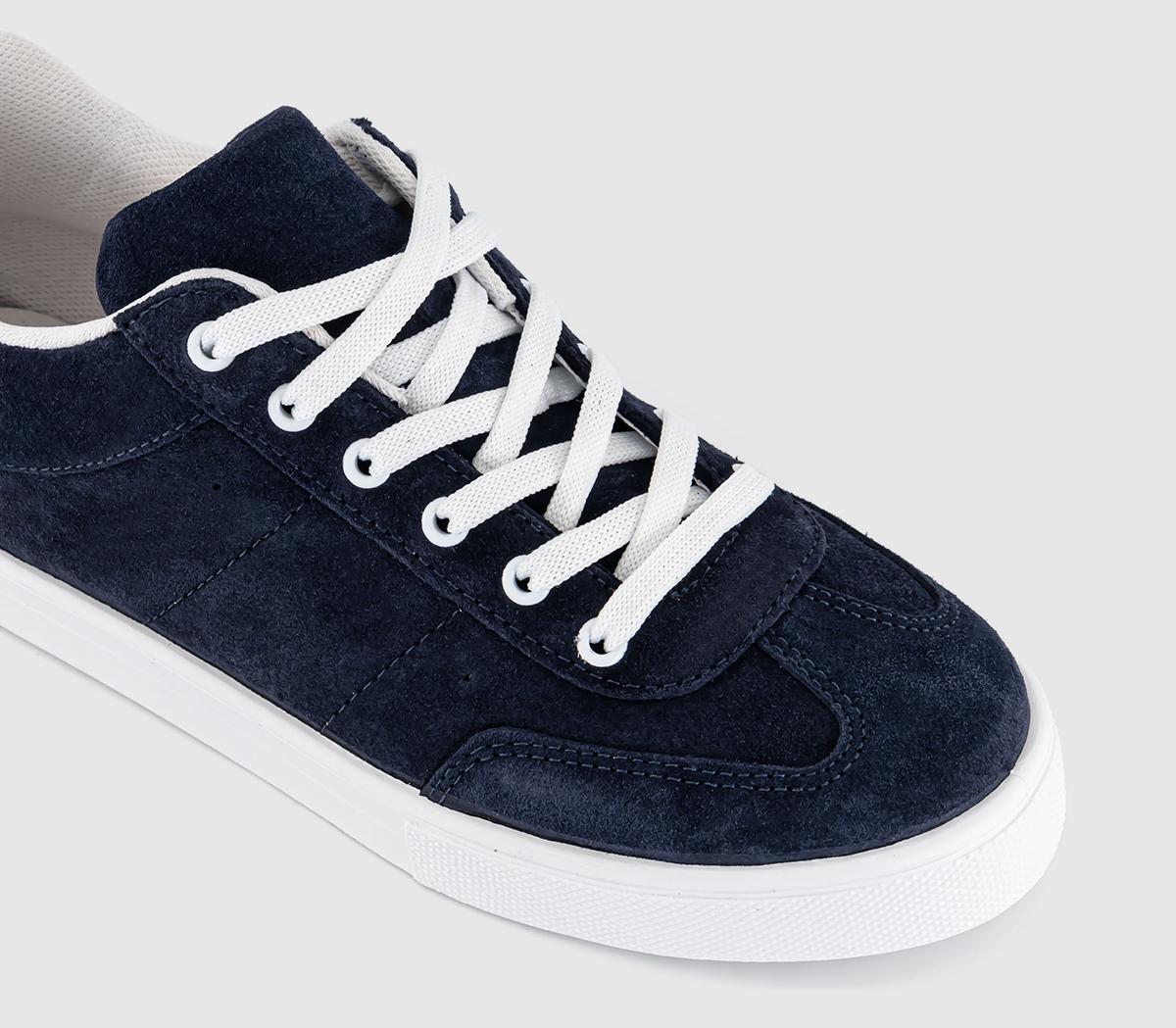 OFFICEFaithful Lace Up Trainers OFFICEFaithful Lace Up TrainersNavy Suede