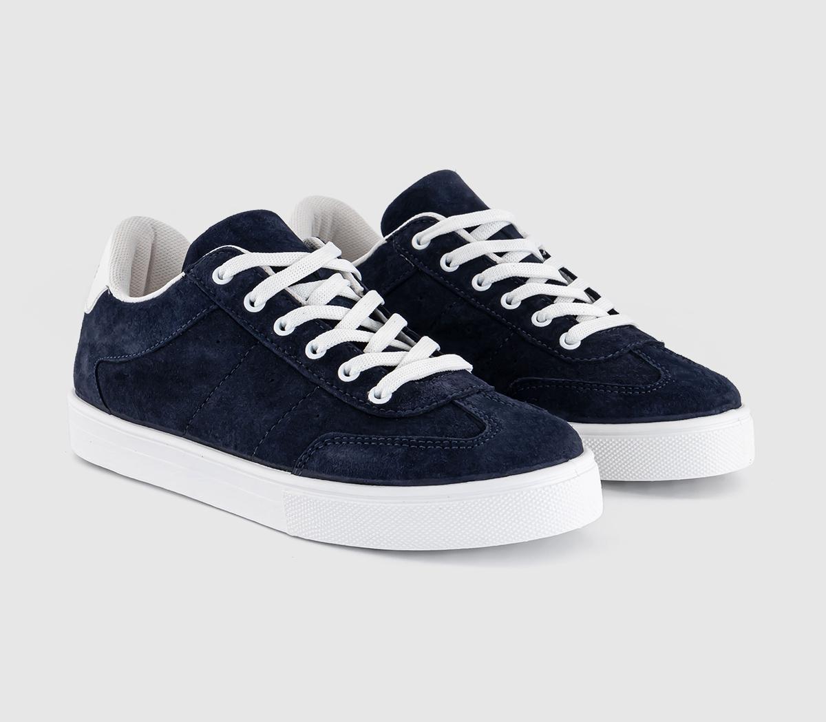 OFFICEFaithful Lace Up Trainers OFFICEFaithful Lace Up TrainersNavy Suede