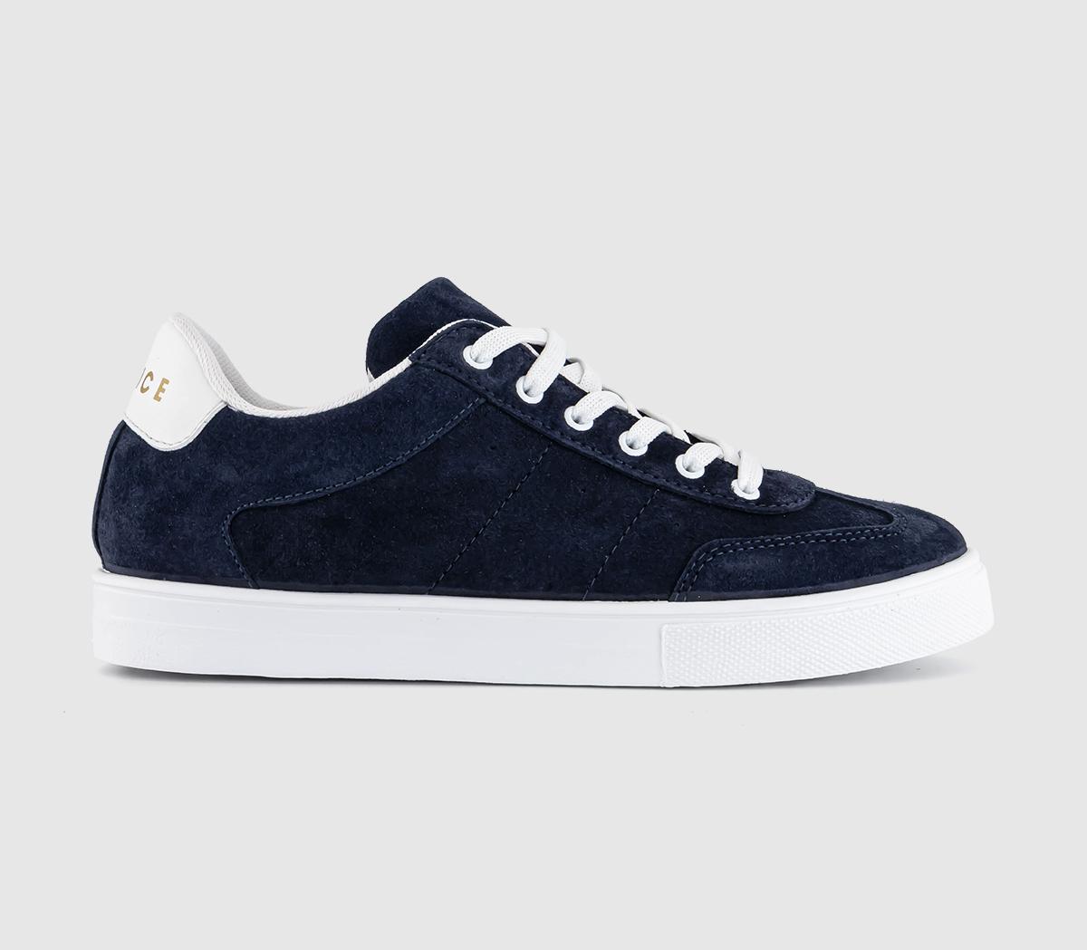 OFFICEFaithful Lace Up Trainers OFFICEFaithful Lace Up TrainersNavy Suede