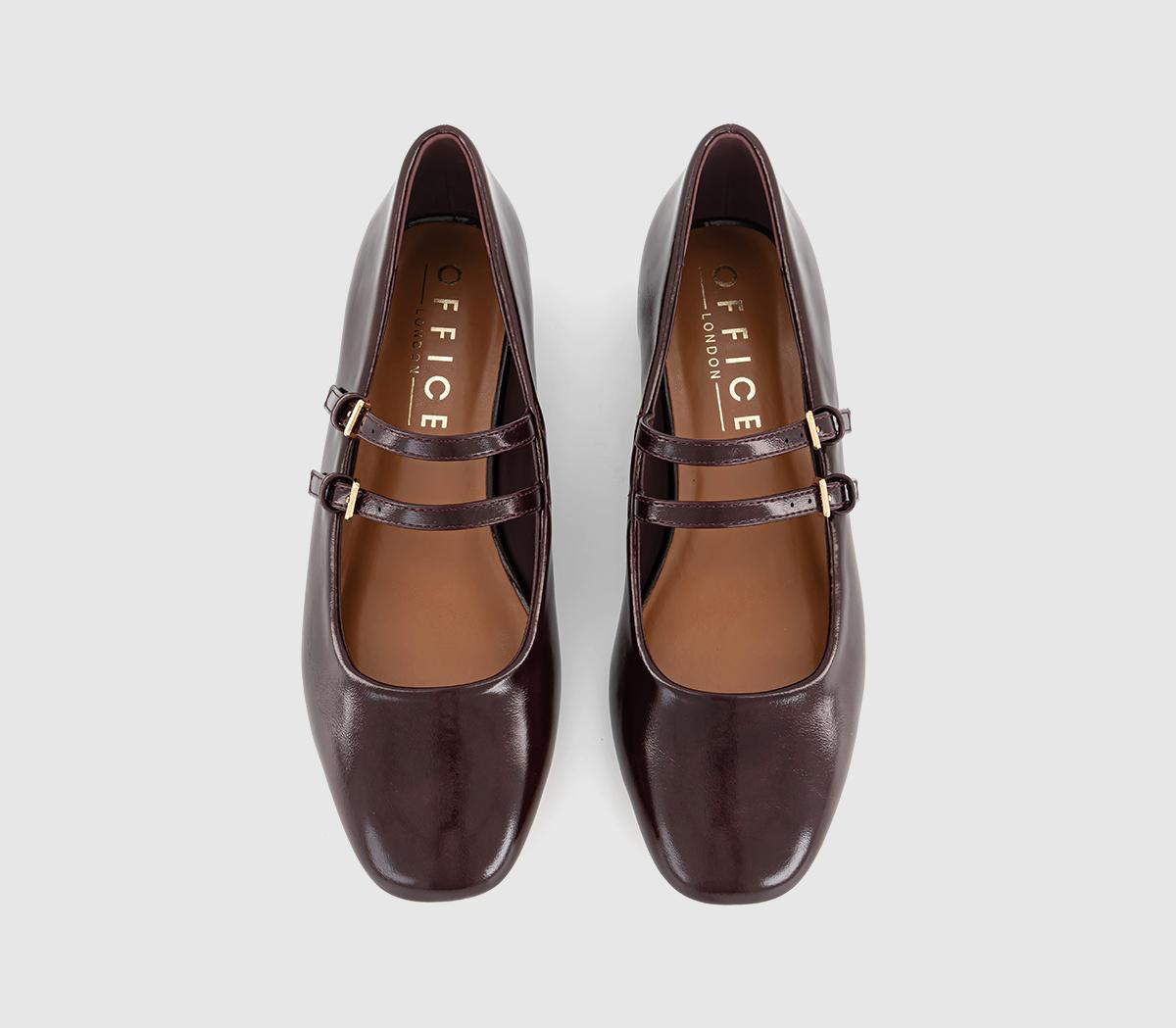 OFFICEFrances Two Strap Mary JanesBurgundy