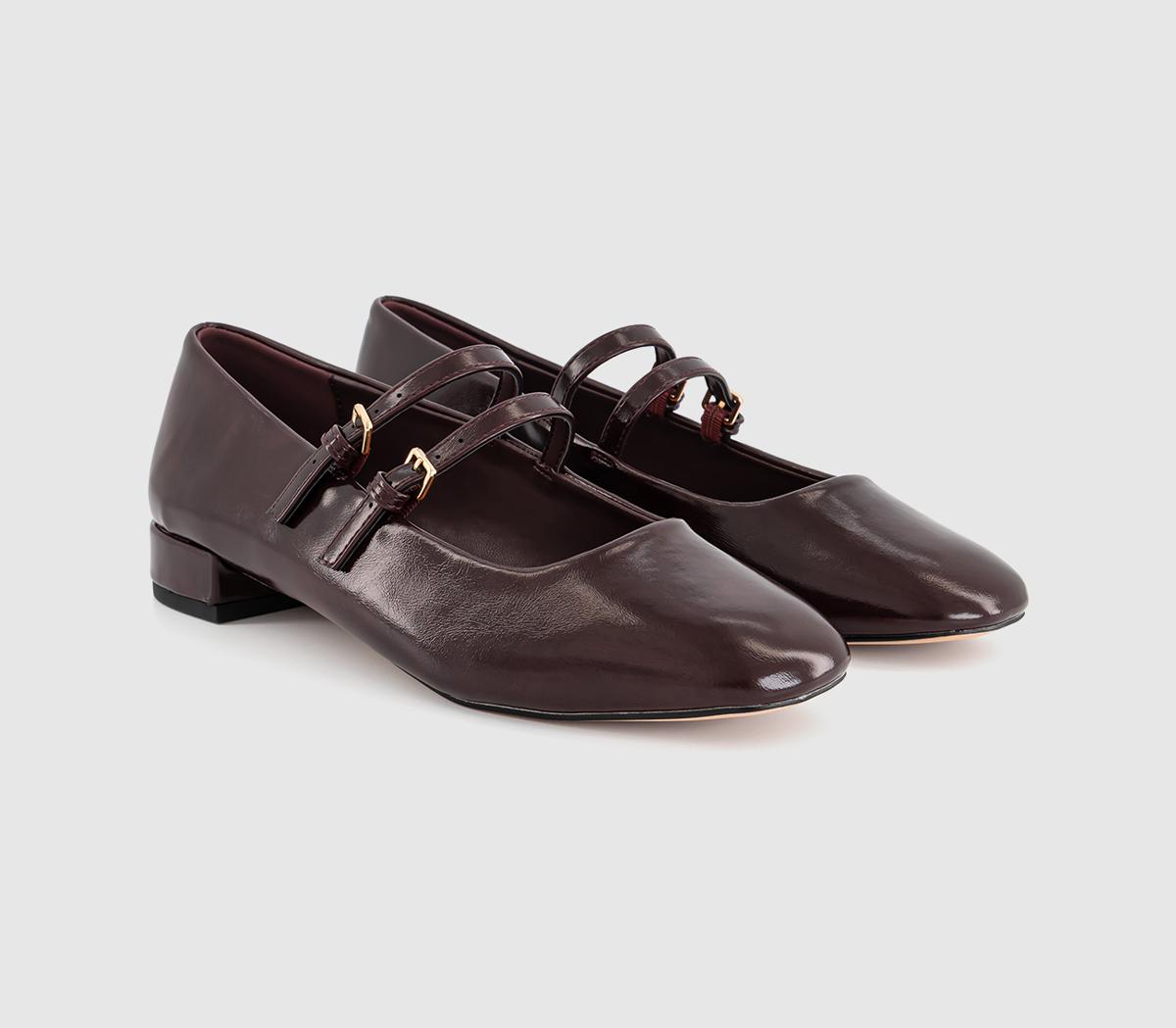OFFICEFrances Two Strap Mary JanesBurgundy