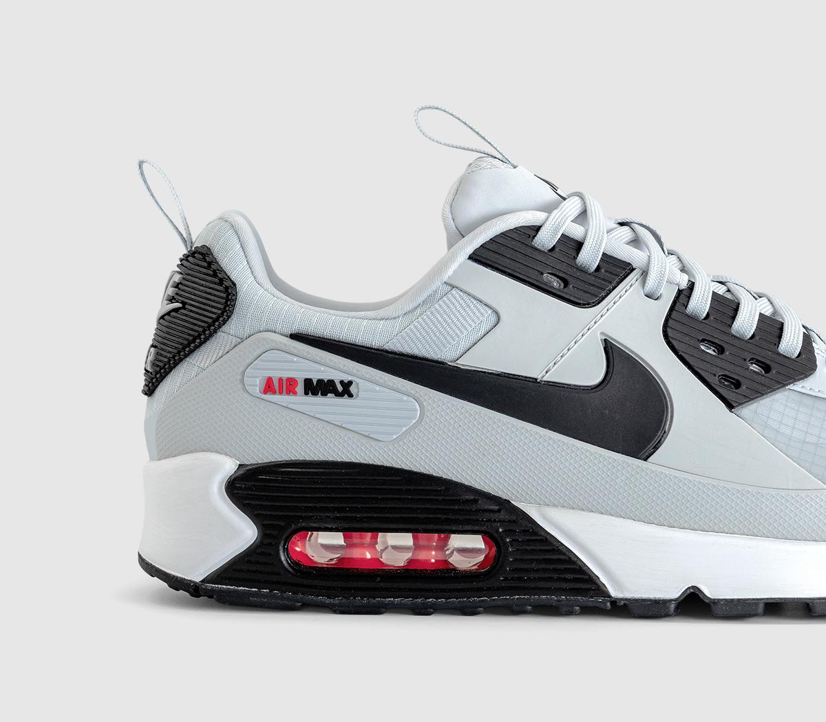 NikeAir Max 90 Drift TrainersPure Platinum Black Bright Crimson