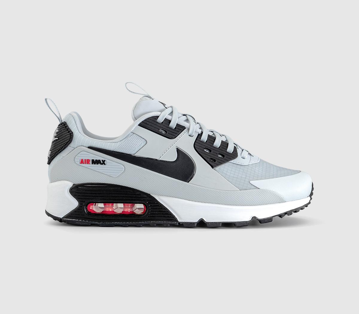 NikeAir Max 90 Drift TrainersPure Platinum Black Bright Crimson