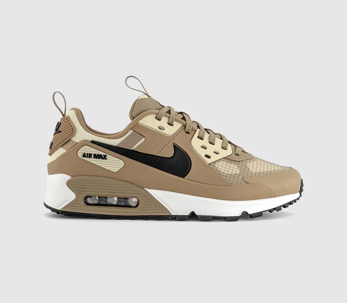 Nike Air Max 90 Drift Trainers Parachute Beige Light Khaki Black  Natural in Men's Size 9.5, Office Shoes