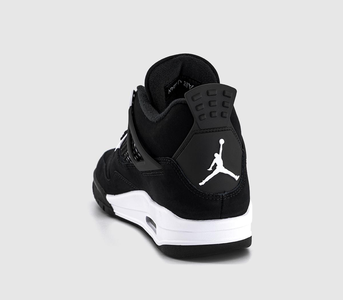 air jordan 4 black white