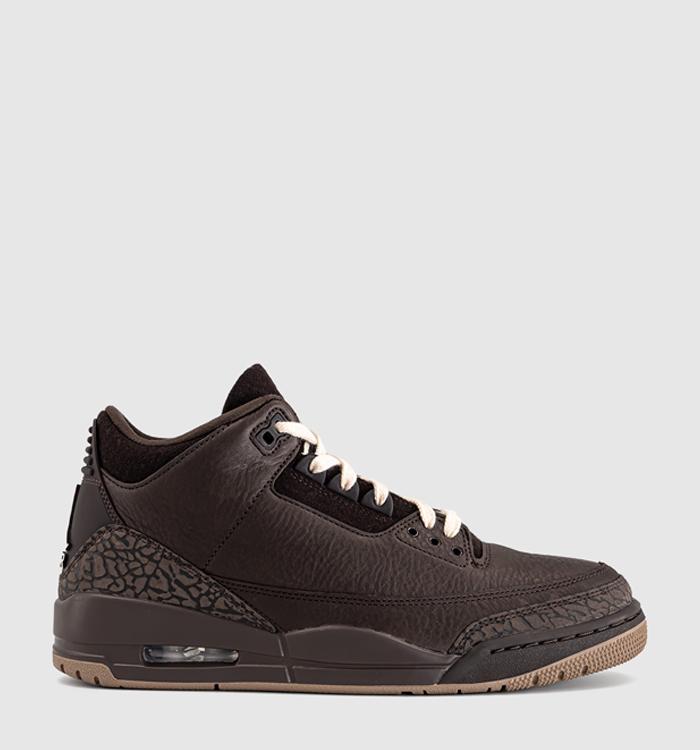 Jordan Air Jordan 3 Retro Trainers Velvet Brown Pearl White Light British Tan