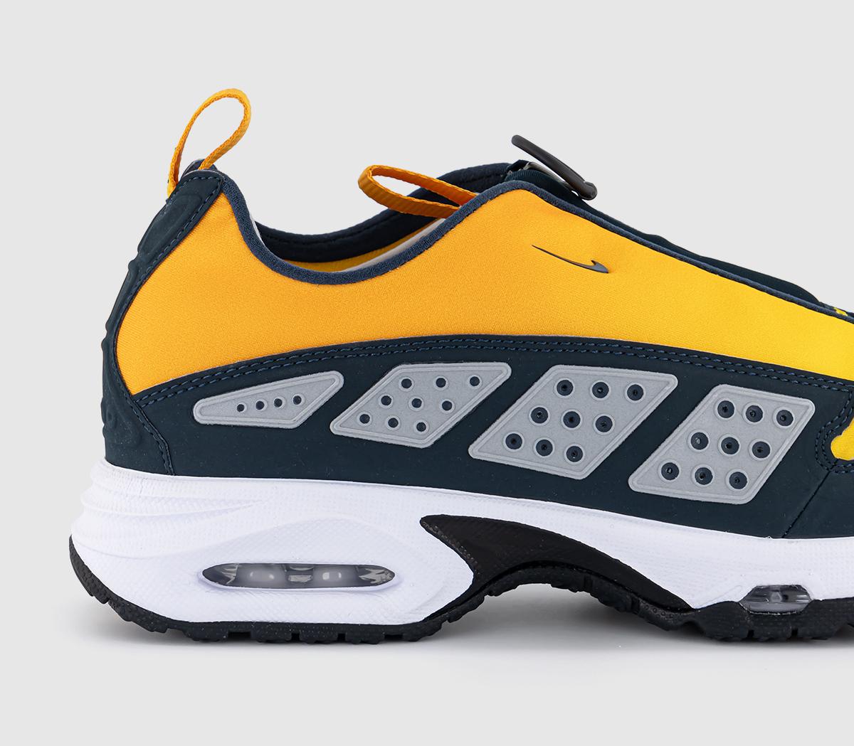 NikeAir Max SNDR TrainersCanyon Gold Deep Ocean Light Smoke Grey Speed Yell