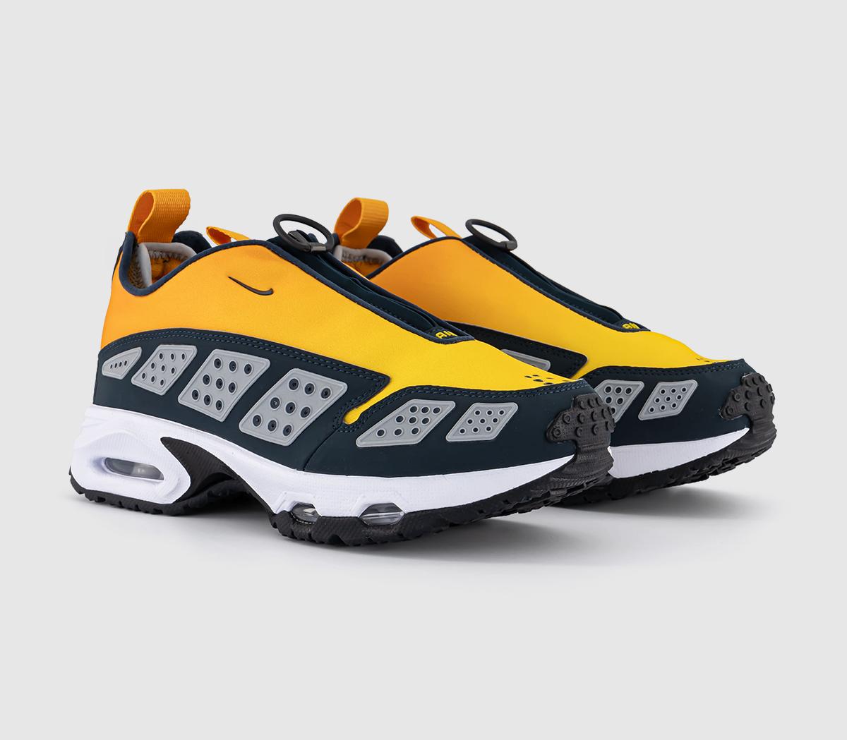 NikeAir Max SNDR TrainersCanyon Gold Deep Ocean Light Smoke Grey Speed Yell
