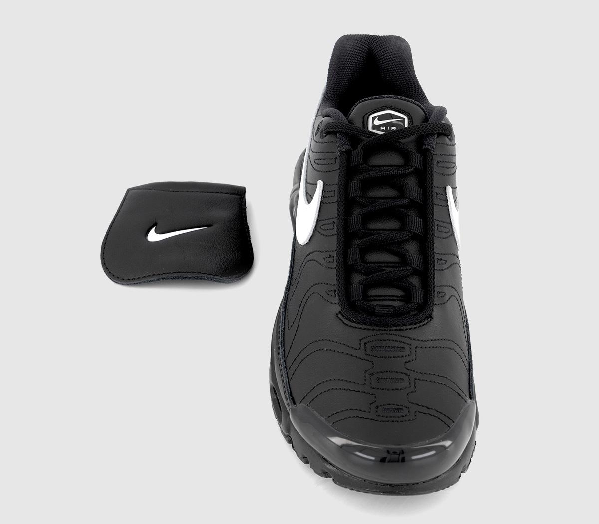 nike black shoes white tick