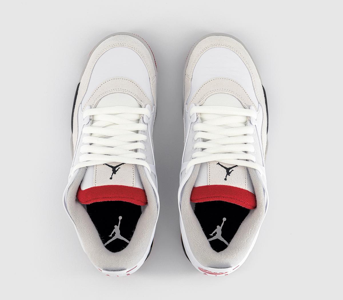 JordanAir Jordan 4 RM TrainersWhite Varsity Red Black Neutral Grey