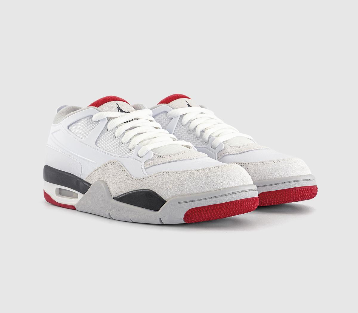 JordanAir Jordan 4 RM TrainersWhite Varsity Red Black Neutral Grey