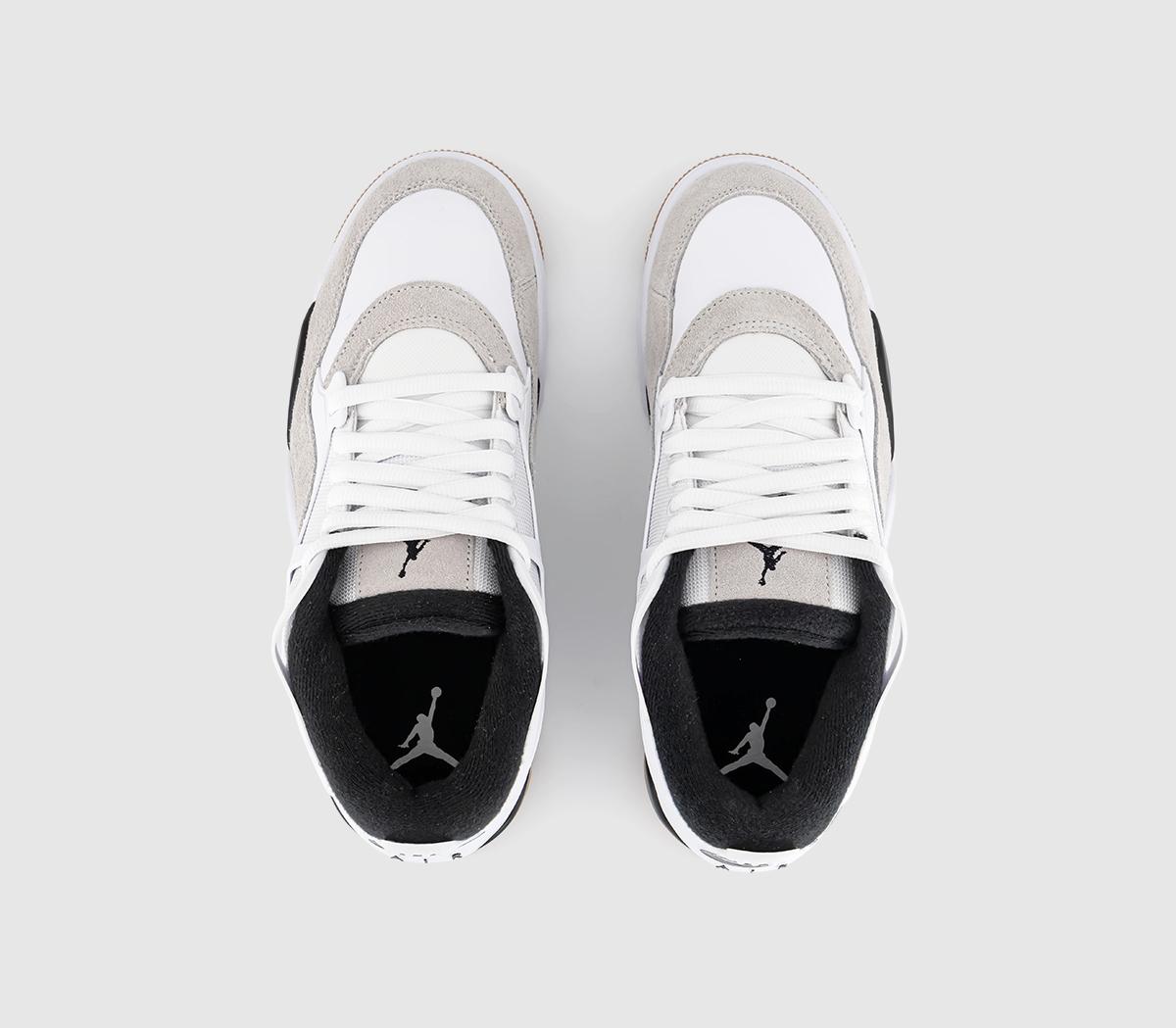 JordanAir Jordan 4 RM TrainersWhite Black Neutral Grey Gum Med Brown