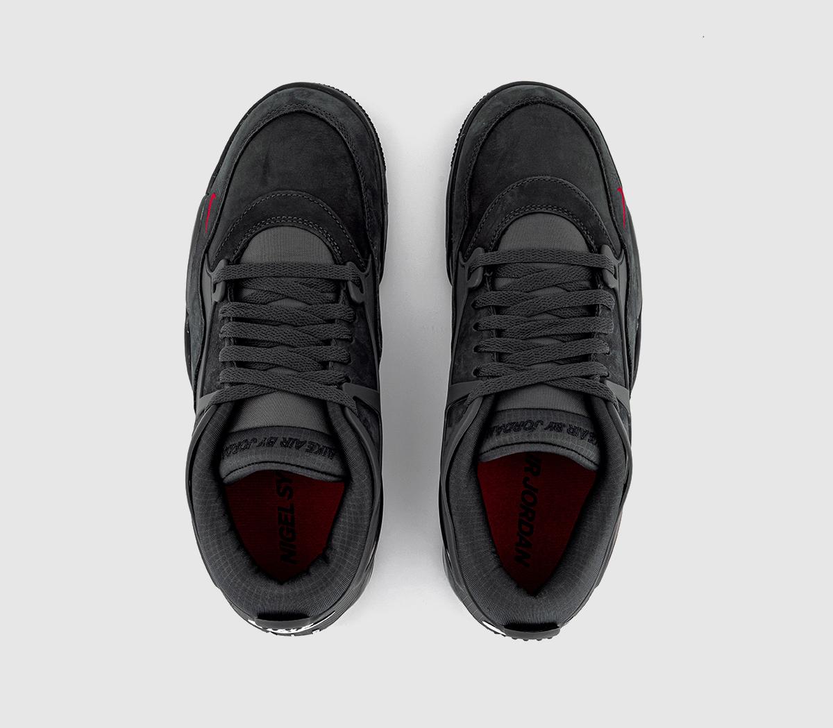 JordanBIKE Air Jordan 4 RMNs Anthracite White Anthracite University Red