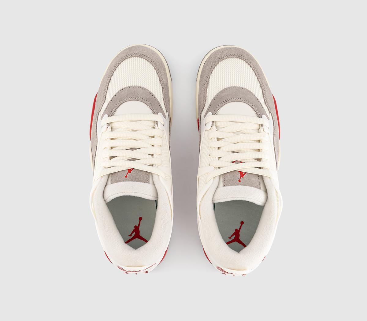 JordanAir Jordan 4 RM TrainersSail Fire Red College Grey Coconut Milk